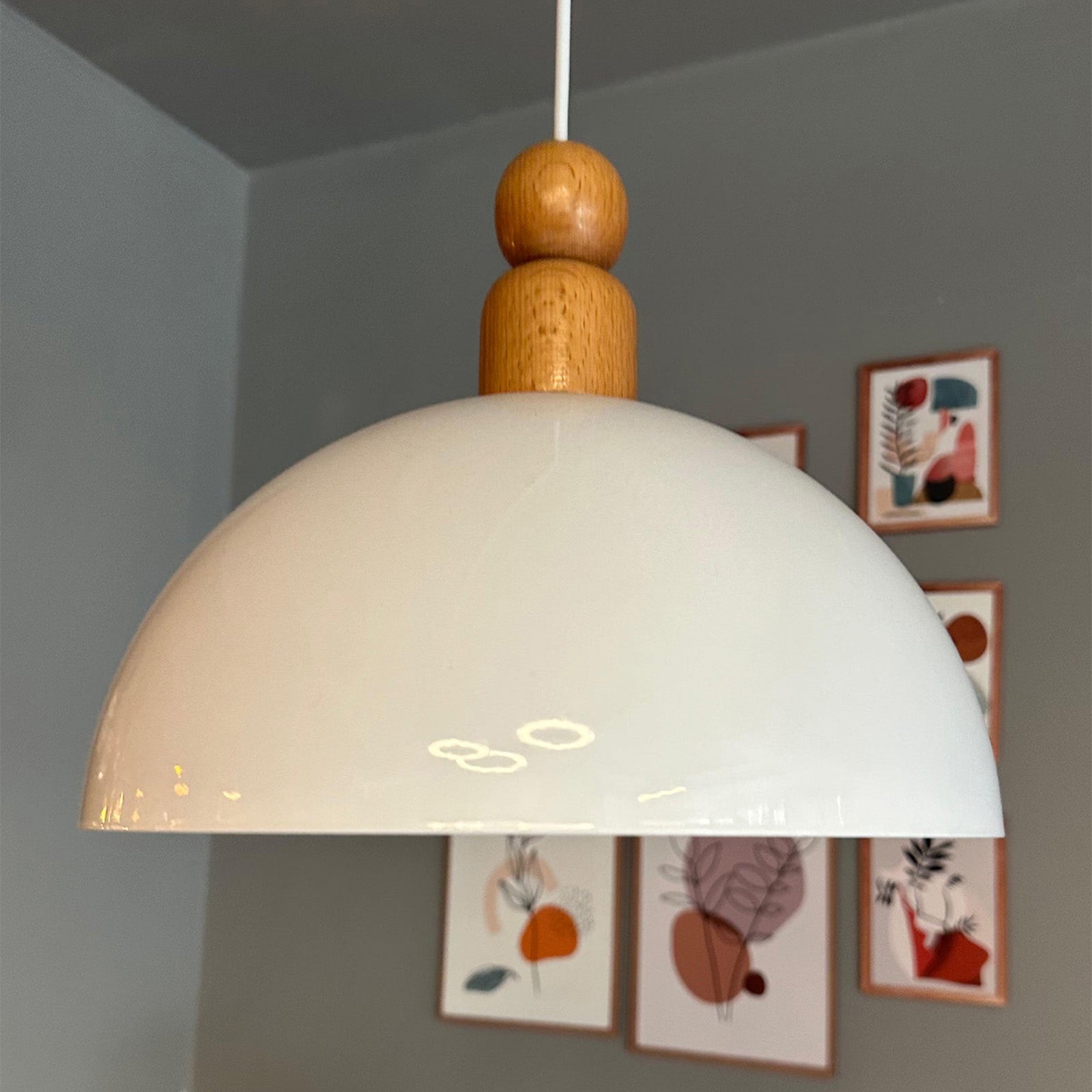 Yimpi Dickes Holz Perlen Kopf Kronleuchter